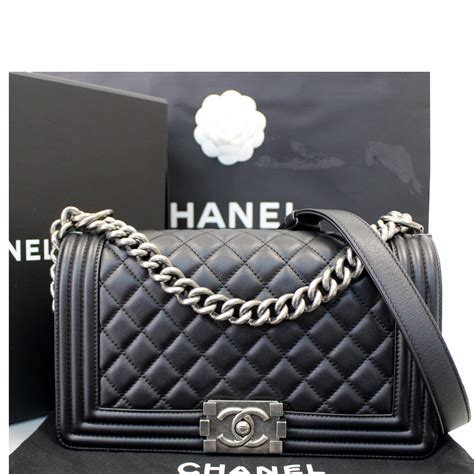 chanel boy bag 2012|Chanel black boyfriend bag.